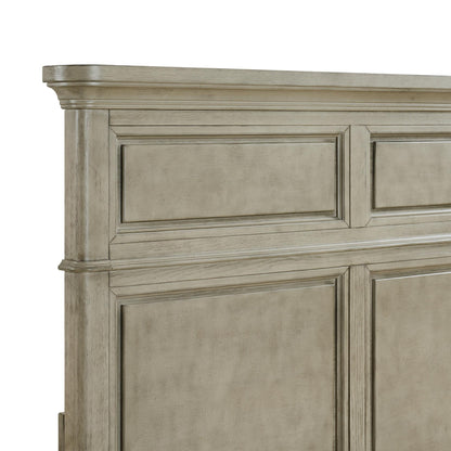 Elements International Whit - Ash B - 11360 - 3 - QB Queen Panel Bed - American Furniture of Slidell