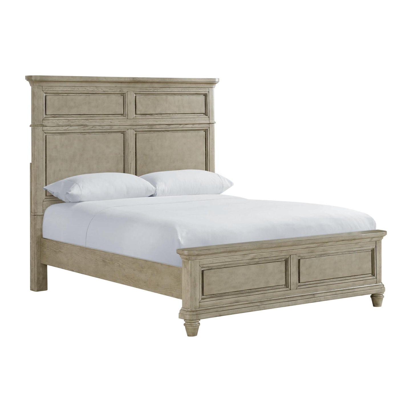 Elements International Whit - Ash B - 11360 - 3 - QB Queen Panel Bed - American Furniture of Slidell