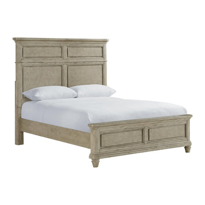 Elements International Whit - Ash B - 11360 - 3 - QB Queen Panel Bed - American Furniture of Slidell