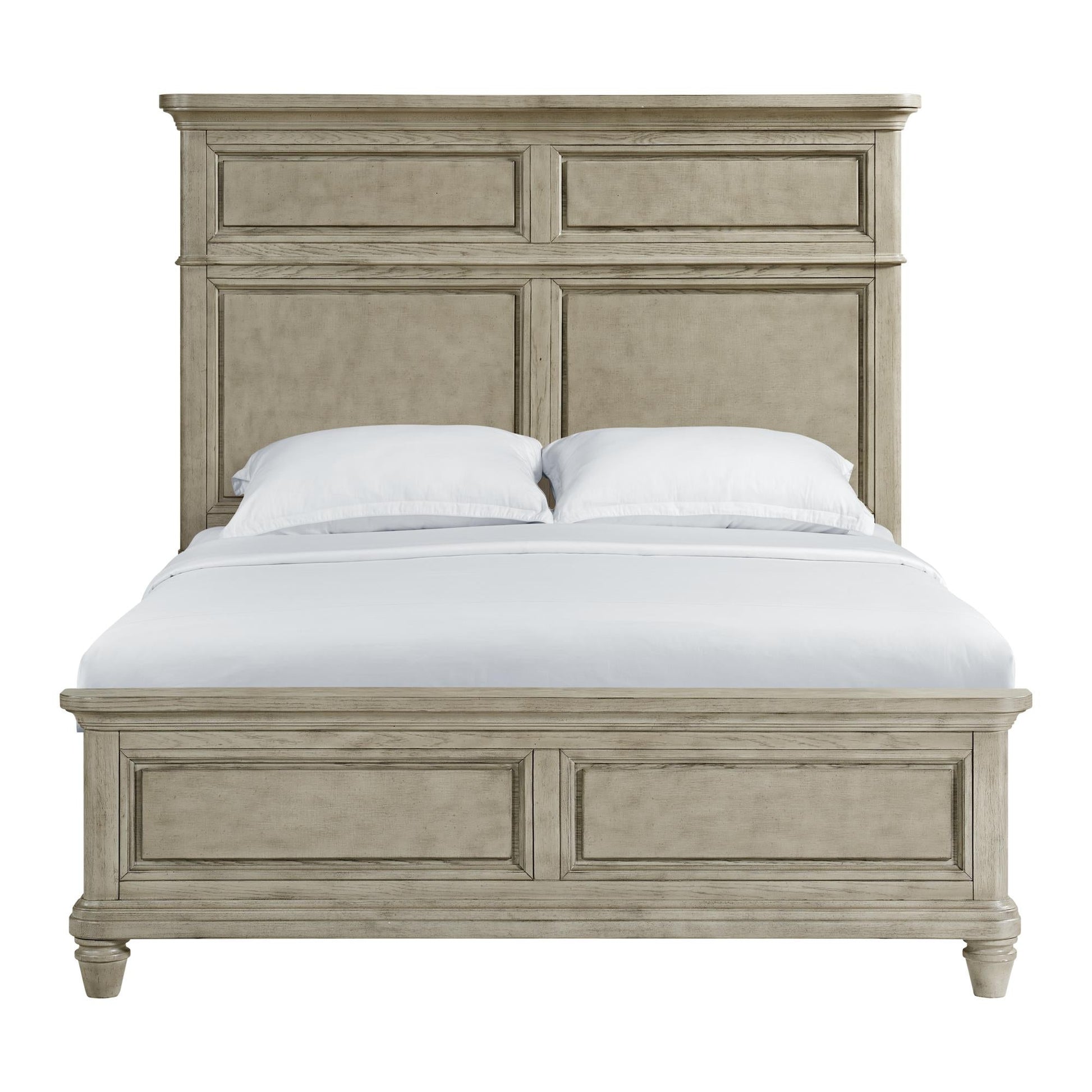 Elements International Whit - Ash B - 11360 - 3 - QB Queen Panel Bed - American Furniture of Slidell