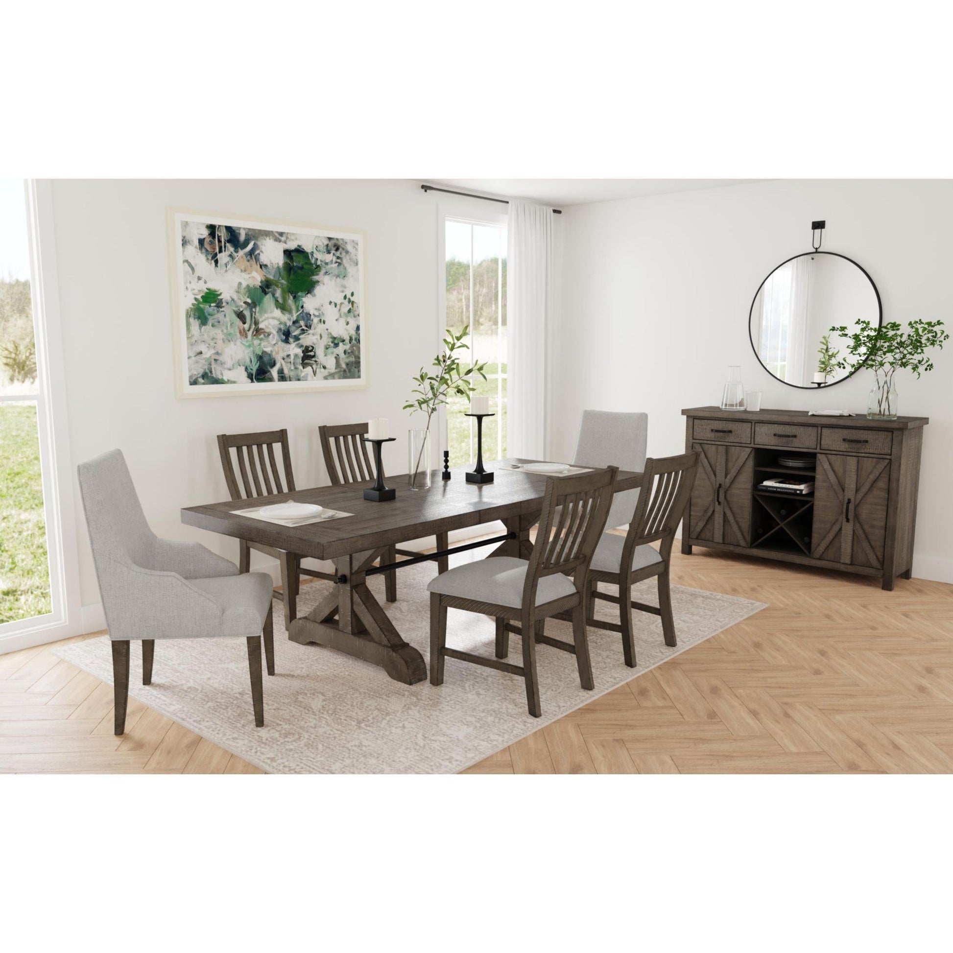 Elements International Yellowstone D - 12830 - 3 - AC Dining Host Chair - American Furniture of Slidell