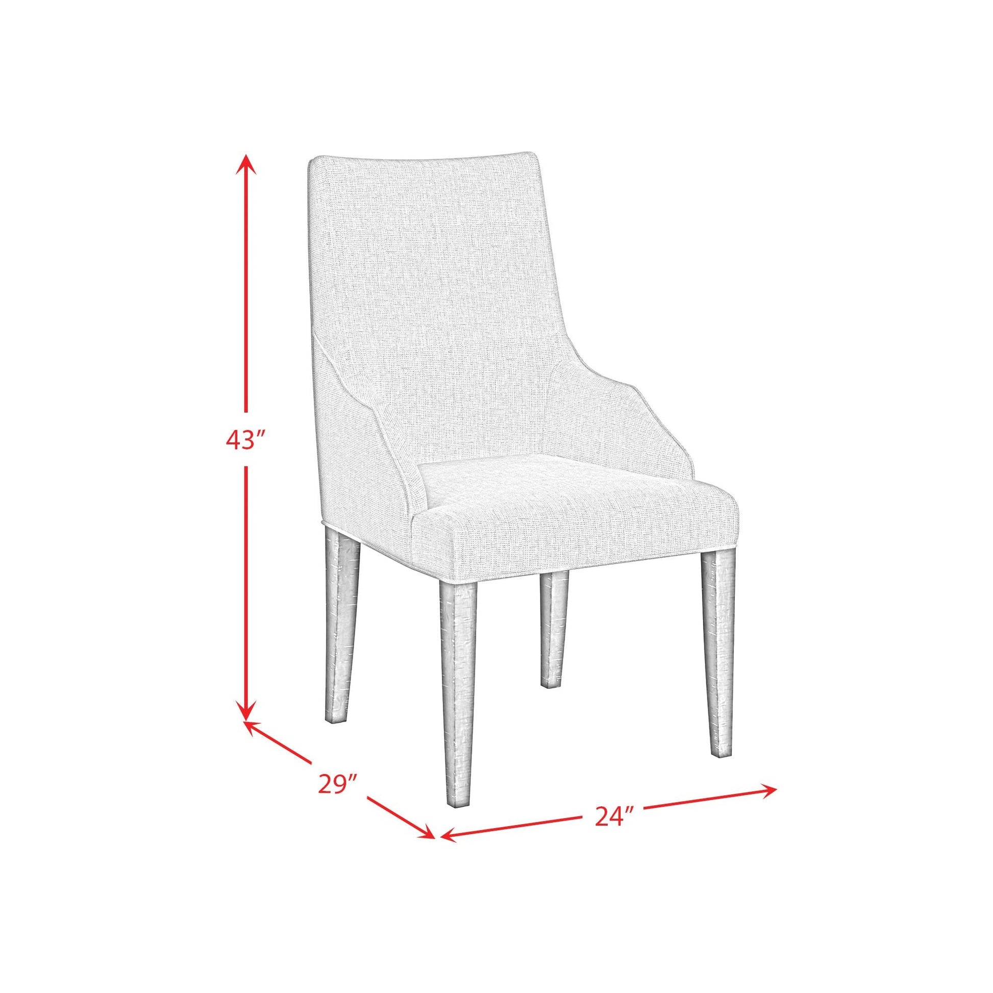 Elements International Yellowstone D - 12830 - 3 - AC Dining Host Chair - American Furniture of Slidell