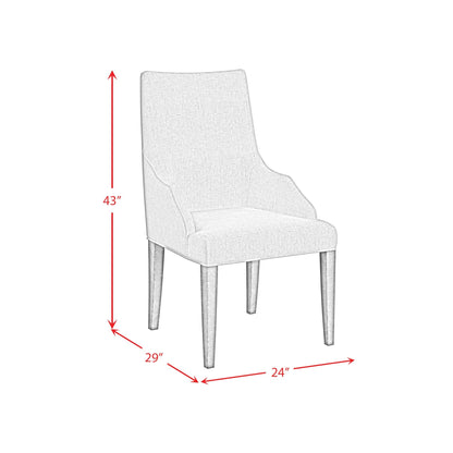 Elements International Yellowstone D - 12830 - 3 - AC Dining Host Chair - American Furniture of Slidell