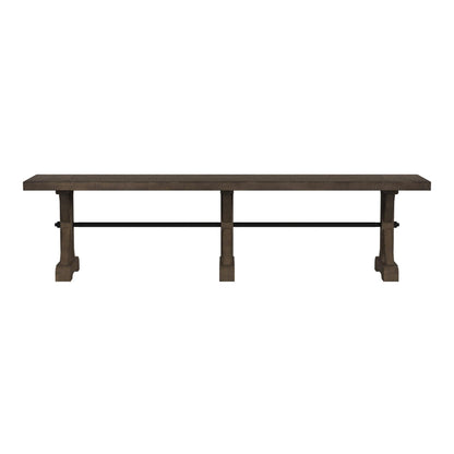 Elements International Yellowstone D - 12830 - 3 - BN Dining Bench - American Furniture of Slidell