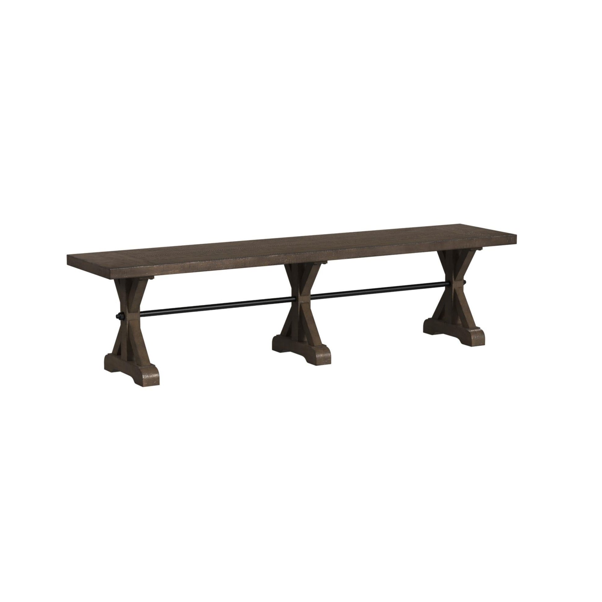 Elements International Yellowstone D - 12830 - 3 - BN Dining Bench - American Furniture of Slidell