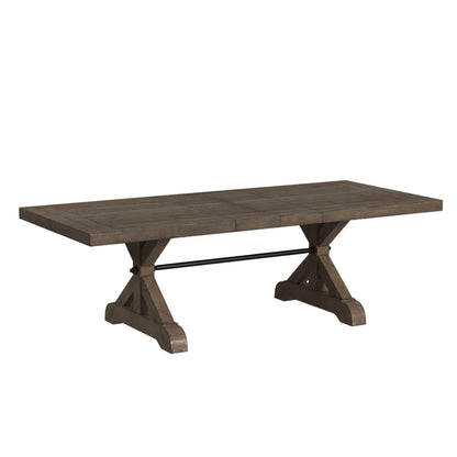 Elements International Yellowstone D - 12830 - 3 - DT Dining Table - American Furniture of Slidell