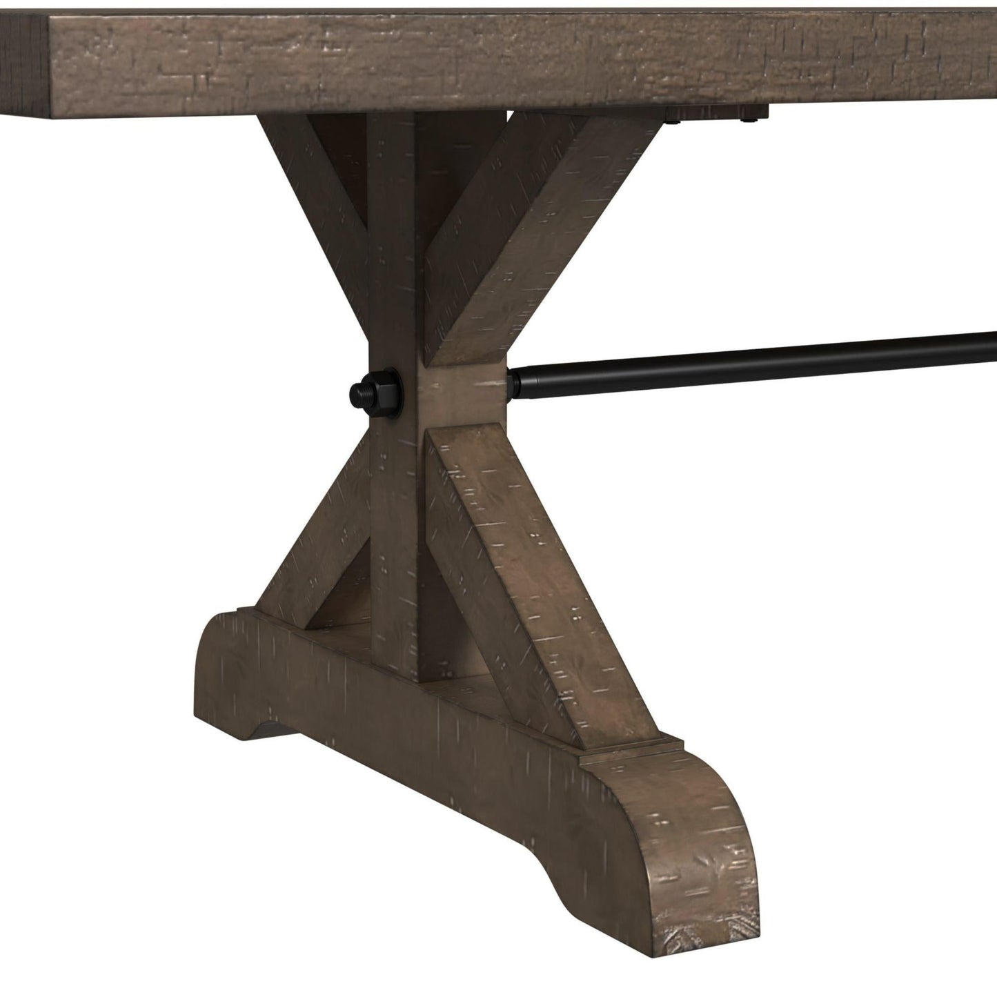 Elements International Yellowstone D - 12830 - 3 - DT Dining Table - American Furniture of Slidell