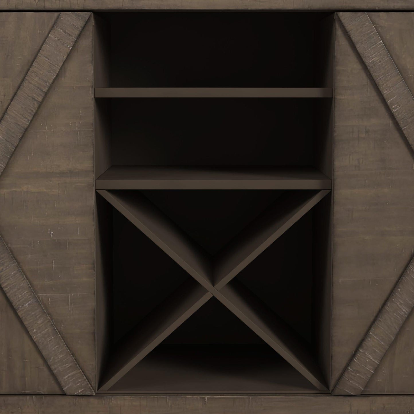 Elements International Yellowstone D - 12830 - 3 - SV Server - American Furniture of Slidell