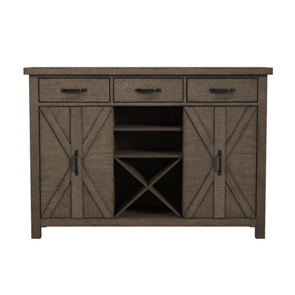 Elements International Yellowstone D - 12830 - 3 - SV Server - American Furniture of Slidell