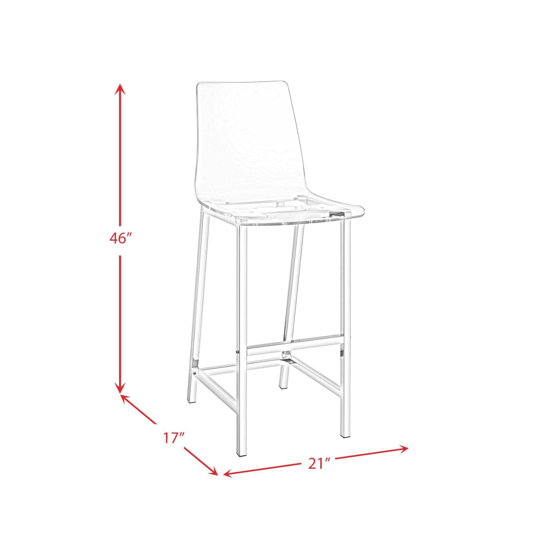 Elements International Zeus CDZS100CSC Barstool - American Furniture of Slidell
