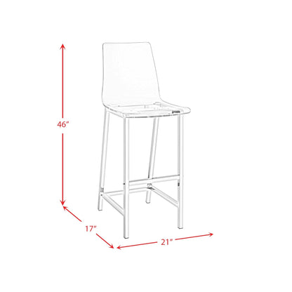 Elements International Zeus CDZS100CSC Barstool - American Furniture of Slidell