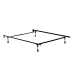 King/Cali King Metal Bed Frame W Silver