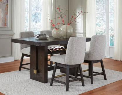 Signature Design by Ashley Burkhaus D984D5 - 5 pc Counter Height Dining Set Signature Design by Ashley
