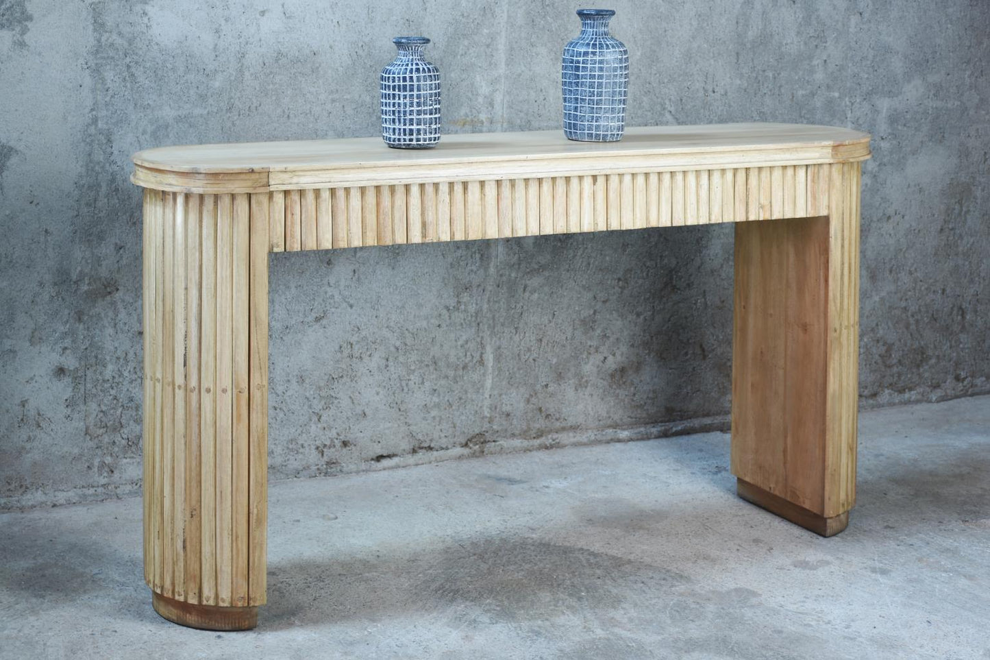 Gillian Console KD (TAB859) 66.5 x 15.7 x 35 - SAND (color varies in picture) - American Furniture of Slidell