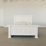 Chalet Queen Panel  Nero White Bed Vintage LLC