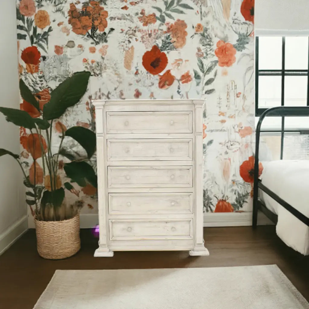 Chalet Chest Nero White Vintage LLC