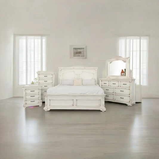 Aniston Chest Shadow White Vintage LLC