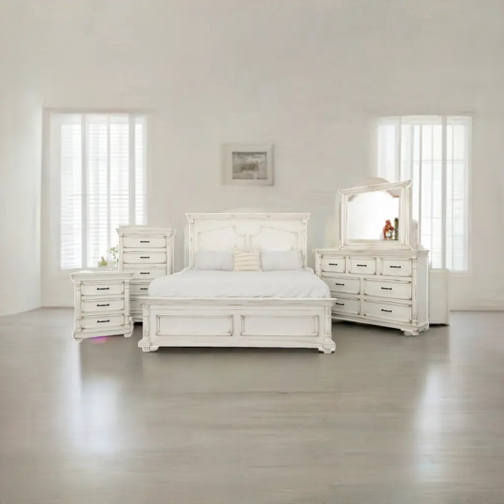 Aniston Chest Shadow White Vintage LLC