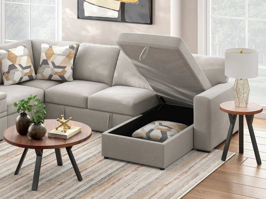 Higgesbee Flannel 5 Piece Sectional PC67305 - American Furniture of Slidell