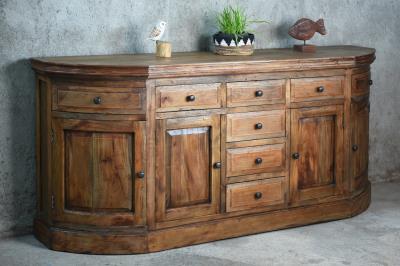 Huntsville Credenza 4Doors 8Drw w/RG 81.5x18.8x36.2"H (207x48x92cm) EBONY - American Furniture of Slidell