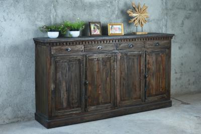 Large Crdnza 4Dr w/Bvld Pnls 4drw w/RG 81.8x17.7x44.8"H (208x45x114cm) DRIFTWOOD - American Furniture of Slidell