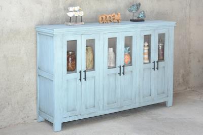 Lavinia Sideboard 6 Panel GD 66.1x16.1x42.1"H (168x41x107cm) SAND - American Furniture of Slidell