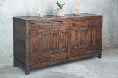 Modern Sideboard 6Doors 8Drawers w/RG 71.2x18.8x38.2"H (181x48x97cm) OLD JAVA - American Furniture of Slidell