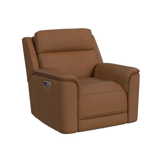Mustang Power Motion Recliner W/Power Headrest and Lumbar in Aline Butternut U-16110-11430-105PPP