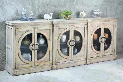NEW Olde KensingtonOversized Credenza 6GD 109.5x17.7x41"H (278x45x104cm) DRIFTWOOD - American Furniture of Slidell