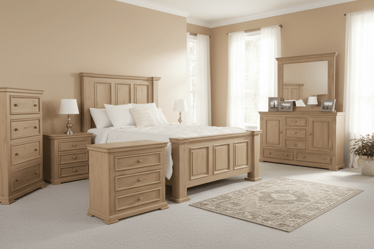 Nina KingBed, Dresser/Chest in Latte - American Furniture of Slidell