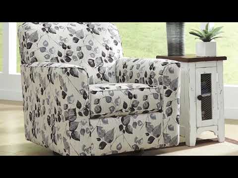 Benchcraft Abney Swivel Fabric Accent Chair 4970142 EXTERNAL_VIDEO 1
