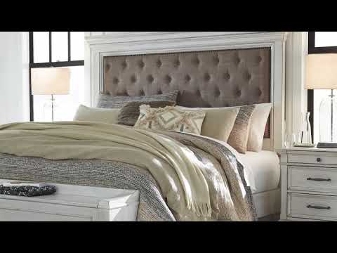  Benchcraft Kanwyn Queen Upholstered Panel Bed with Storage B777-157/B777-54S/B777-96 EXTERNAL_VIDEO 1