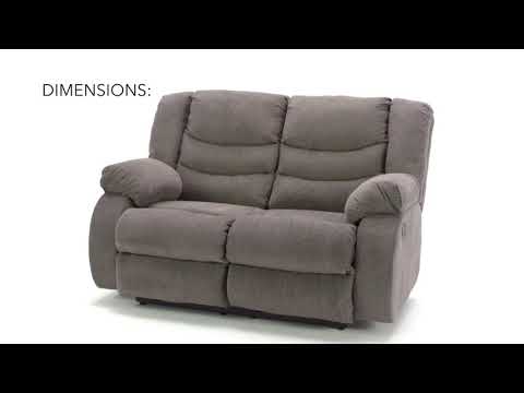  Signature Design by Ashley Tulen Reclining Fabric Loveseat 9860686 EXTERNAL_VIDEO 1
