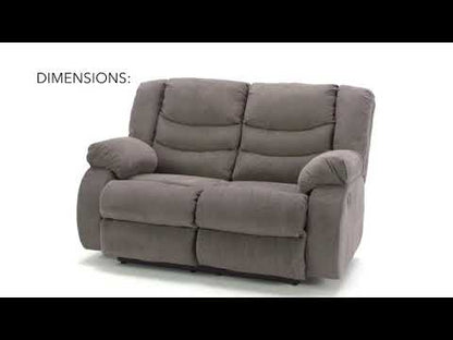  Signature Design by Ashley Tulen Reclining Fabric Loveseat 9860686 EXTERNAL_VIDEO 1
