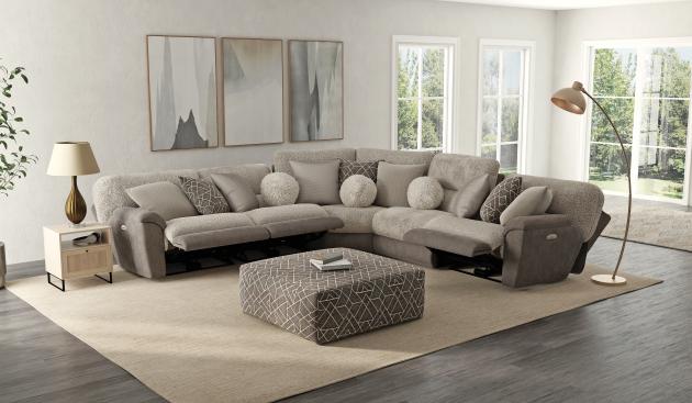 Rendezvous 274 - 5 PC Power Reclining Sectional - American Furniture of Slidell