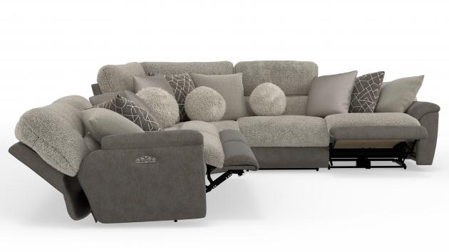 Rendezvous 274 - 5 PC Power Reclining Sectional - American Furniture of Slidell