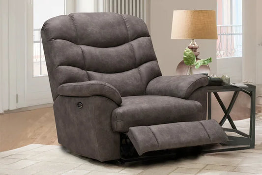 7575-65BP-3002-10 757-65BP Single Power Wallsaver Big Recliner -Big Easy Gunmetal