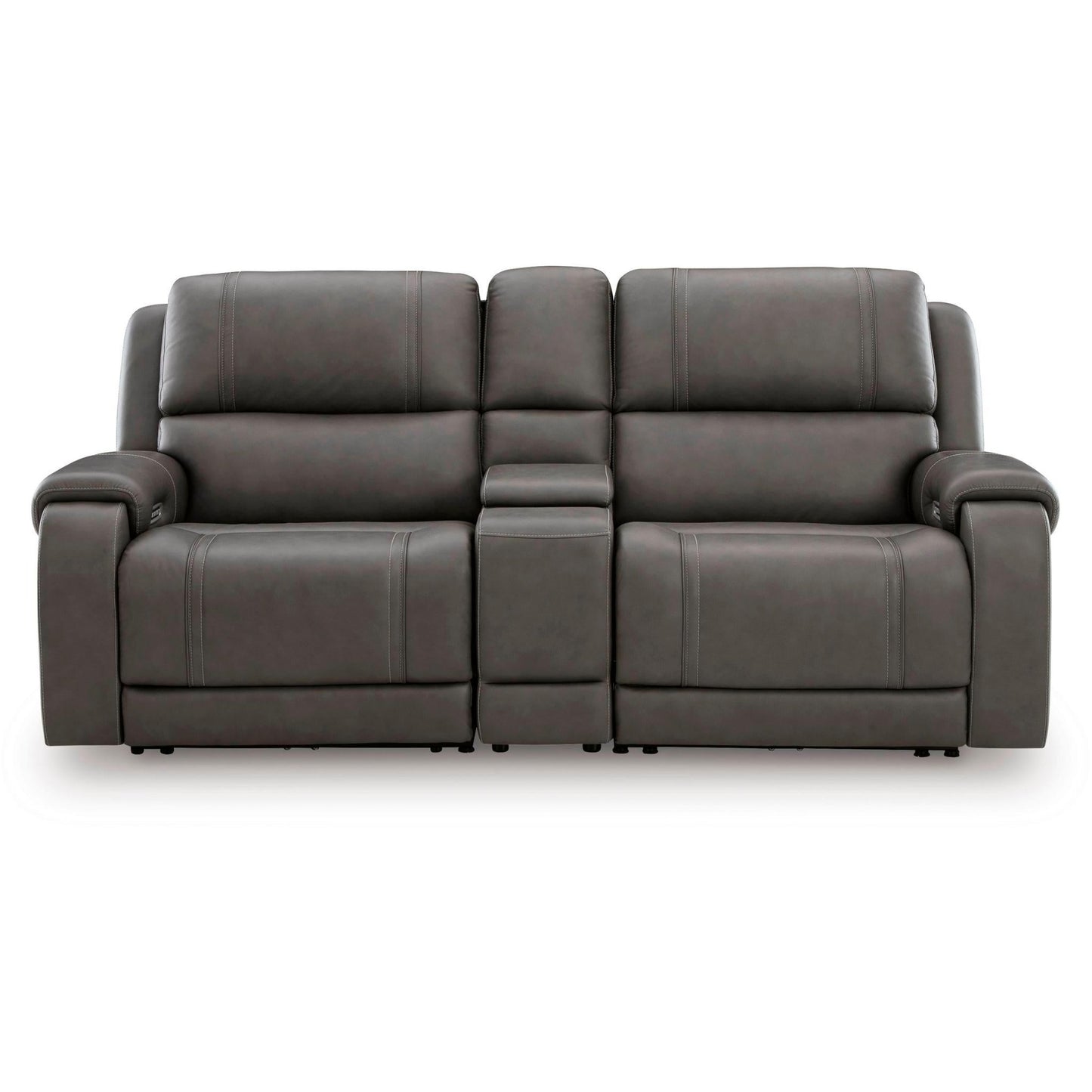 Signature Design by Ashley 5Z - Pittson PCU12600S2 3 pc Power Reclining Sectional Loveseat with Console - American Furniture of Slidell