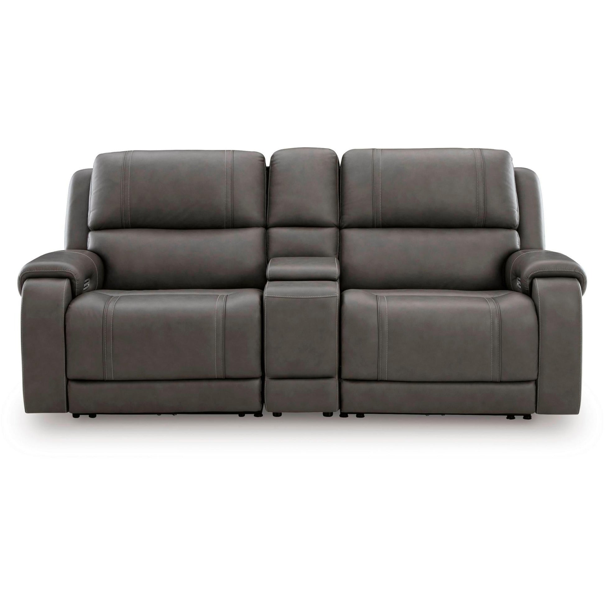 Signature Design by Ashley 5Z - Pittson PCU12600S2 3 pc Power Reclining Sectional Loveseat with Console - American Furniture of Slidell
