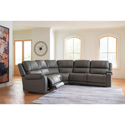Signature Design by Ashley 5Z - Pittson PCU12600S4 5 pc Power Reclining Sectional - American Furniture of Slidell