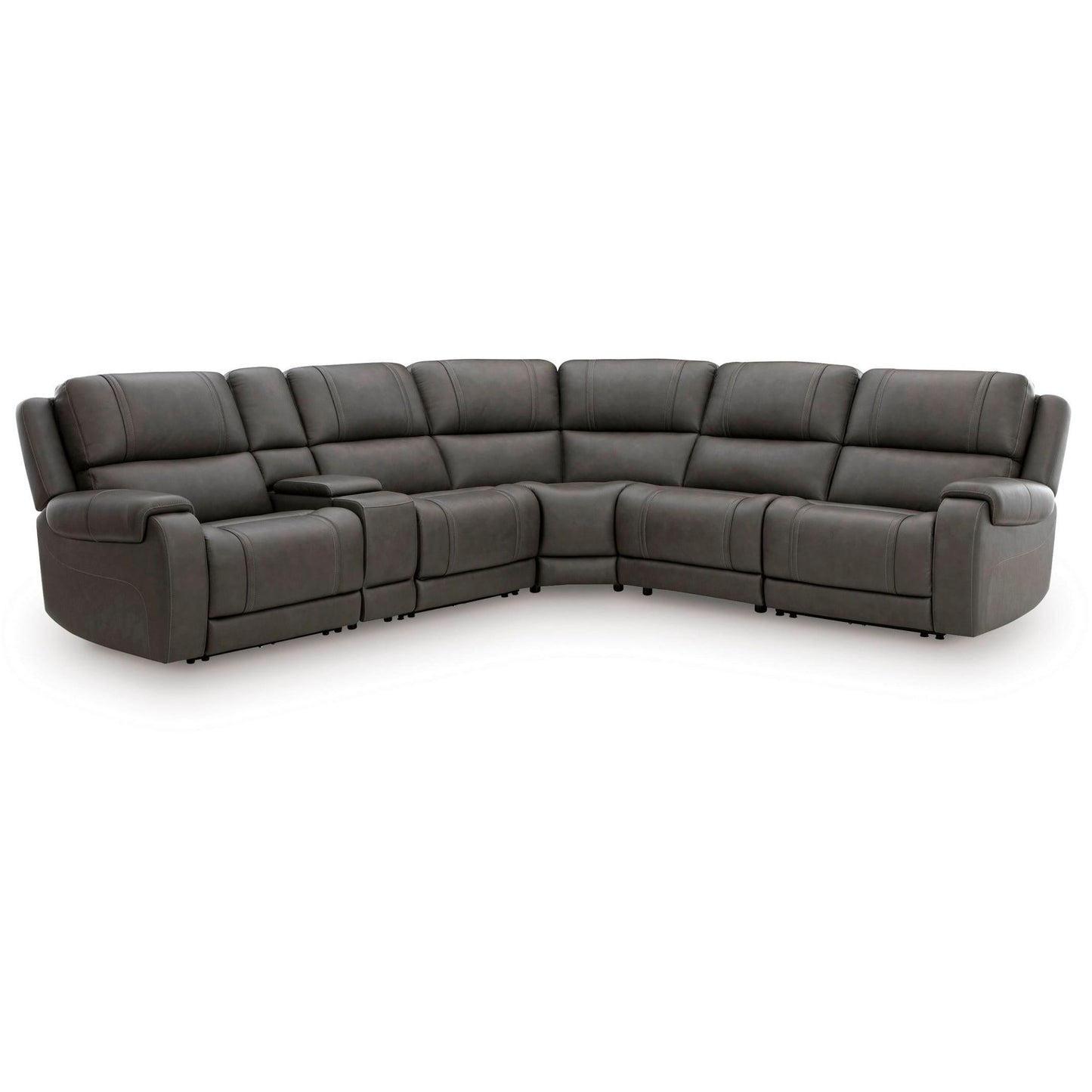 Signature Design by Ashley 5Z - Pittson PCU12600S5 6 pc Power Reclining Sectional - American Furniture of Slidell
