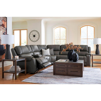 Signature Design by Ashley 5Z - Pittson PCU12600S5 6 pc Power Reclining Sectional - American Furniture of Slidell