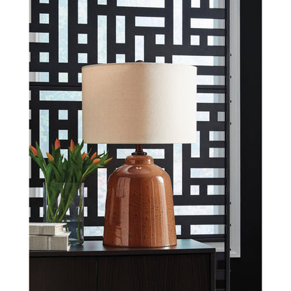Signature Design by Ashley Aaleahya L430904 Glass Table Lamp - American Furniture of Slidell