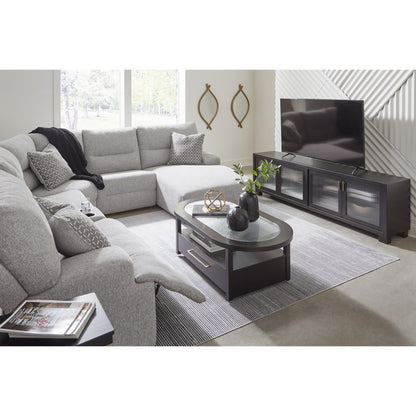 Signature Design by Ashley Acklen Place 93605S1 6 pc Power Reclining Sectional with Chaise - American Furniture of Slidell