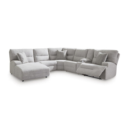 Signature Design by Ashley Acklen Place 93605S2 6 pc Power Reclining Sectional with Chaise - American Furniture of Slidell