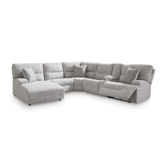 Signature Design by Ashley Acklen Place 93605S2 6 pc Power Reclining Sectional with Chaise - American Furniture of Slidell