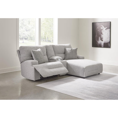 Signature Design by Ashley Acklen Place 93605S4 3 pc Power Reclining Sectional Sofa with Chaise - American Furniture of Slidell