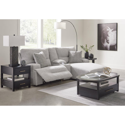 Signature Design by Ashley Acklen Place 93605S4 3 pc Power Reclining Sectional Sofa with Chaise - American Furniture of Slidell