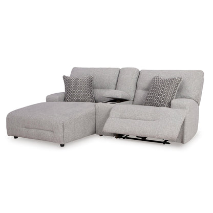 Signature Design by Ashley Acklen Place 93605S5 3 pc Power Reclining Sectional Sofa with Chaise - American Furniture of Slidell