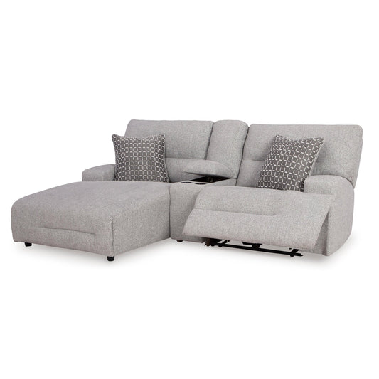 Signature Design by Ashley Acklen Place 93605S5 3 pc Power Reclining Sectional Sofa with Chaise - American Furniture of Slidell